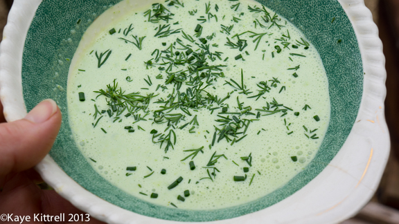 Garden veggie dip