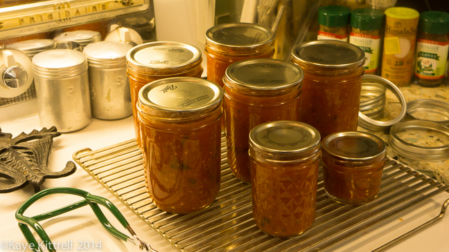 My Tomato Cooking, or How I Got Around the Canning Thing-jars of sauce