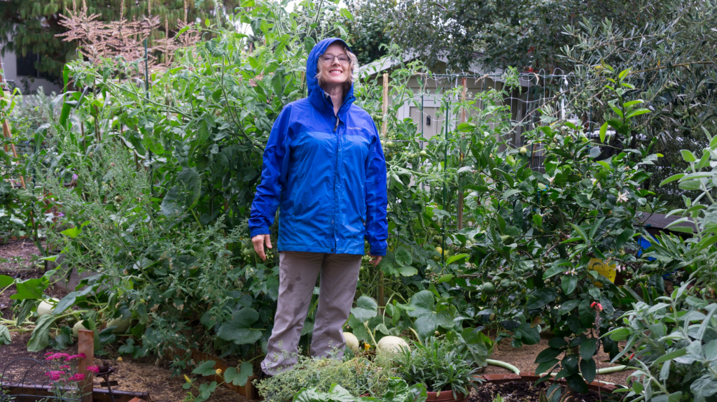 An Ode to Rain - Kaye in garden