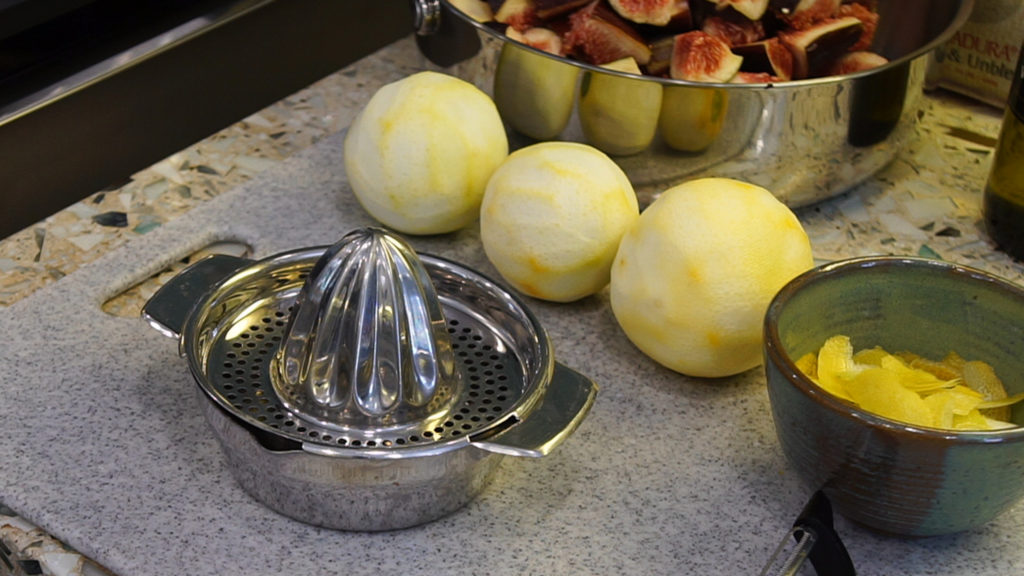 My Drunken Fig Jam Recipe - lemons