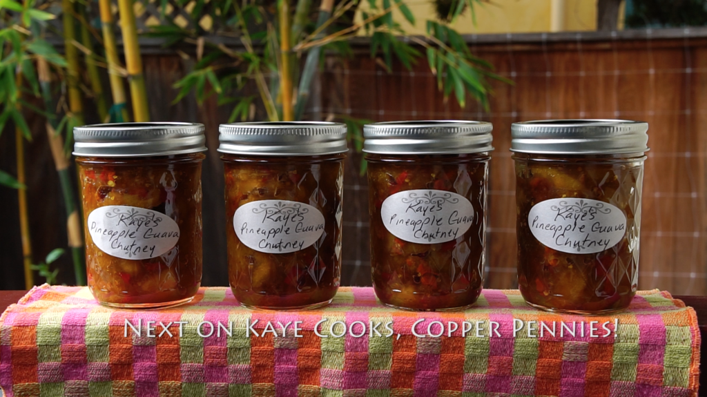 Pineapple Guava Chutney Recipe - jars