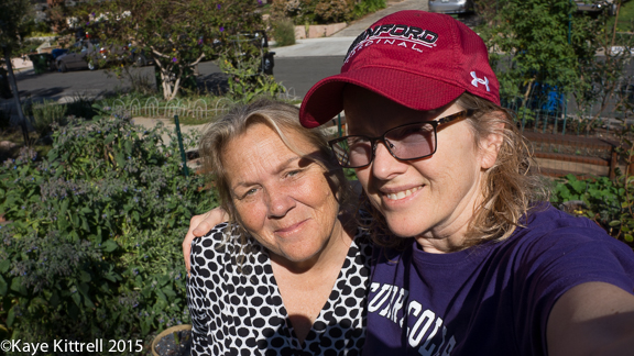 Four Fun-filled Primarily Paleo Days with a Midwife Blogger - Kaye & Sandi in the garden