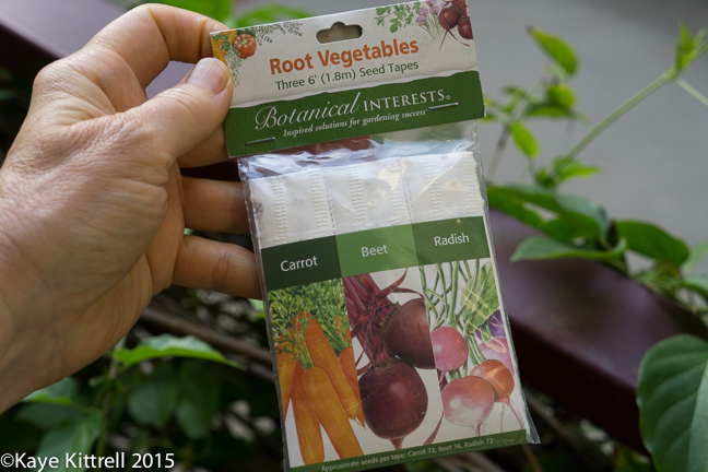 Time to sow peas & carrots - seed tape