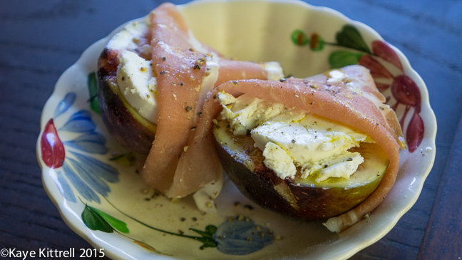 The best way to eat a fig - fig & prosciutto