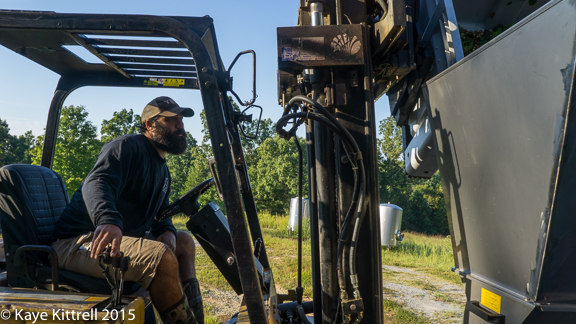 Files from the Road: Muscadine Harvest - MIck with lift