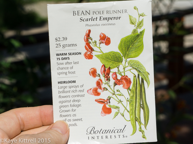 Supreme Scarlet Emperor Beans - seed packet
