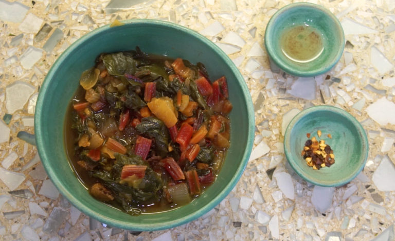 Braised Chard Southern Style