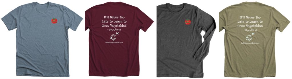 Late Bloomer T-shirt Design and Colors